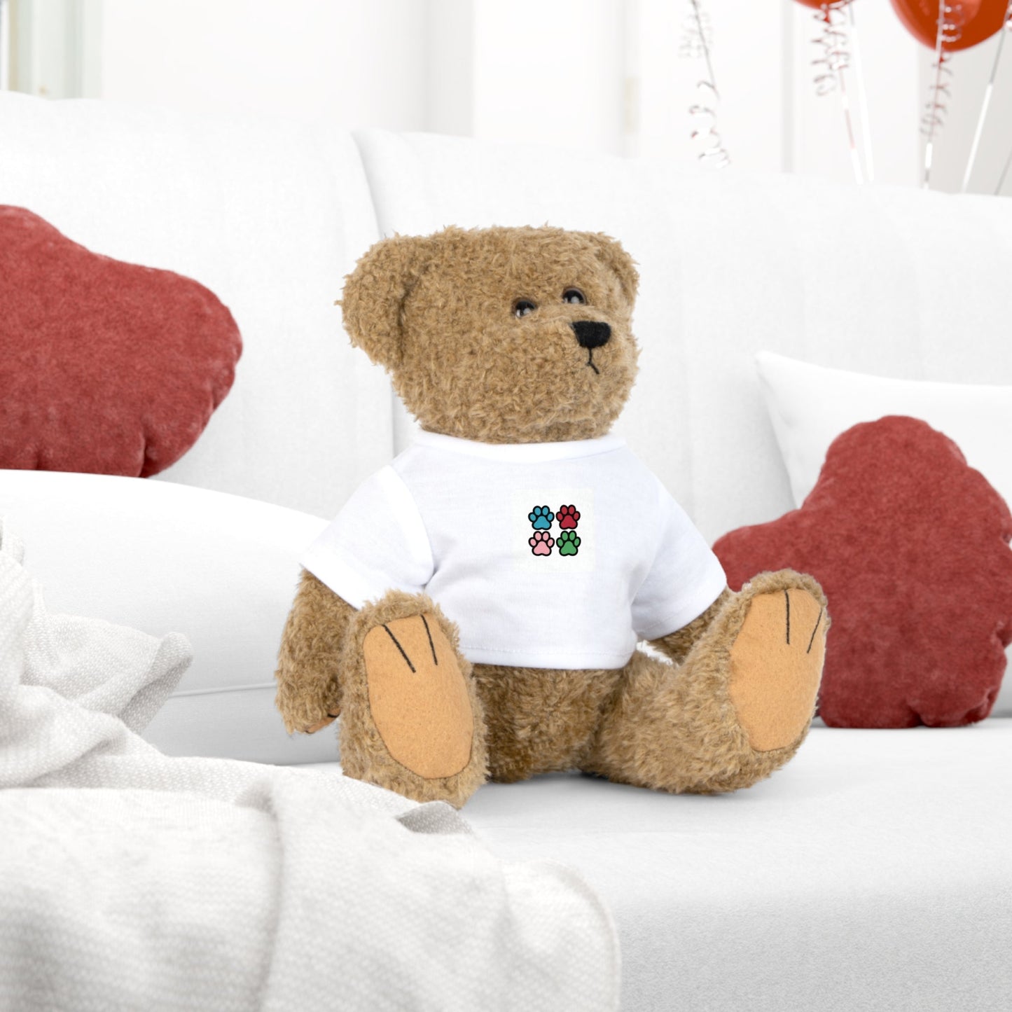 Orsacchiotto di Peluche con Maglietta - Regalo Perfetto per San Valentino, Bambini e Occasioni Speciali - AKYCO
