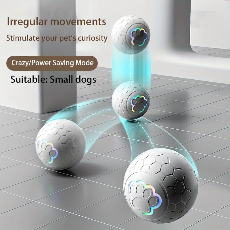 Palla Interattiva Ricaricabile per Cani e Gatti con Luci LED RGB - Giocattolo Stimolante e Resistente ai Morsi - Aky & Co.