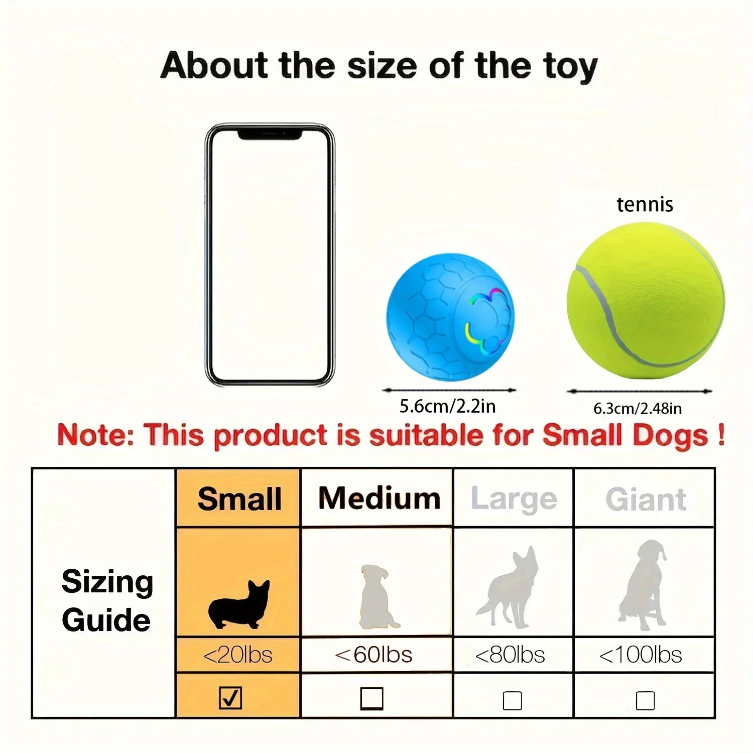 Palla Interattiva Ricaricabile per Cani e Gatti con Luci LED RGB - Giocattolo Stimolante e Resistente ai Morsi - Aky & Co.