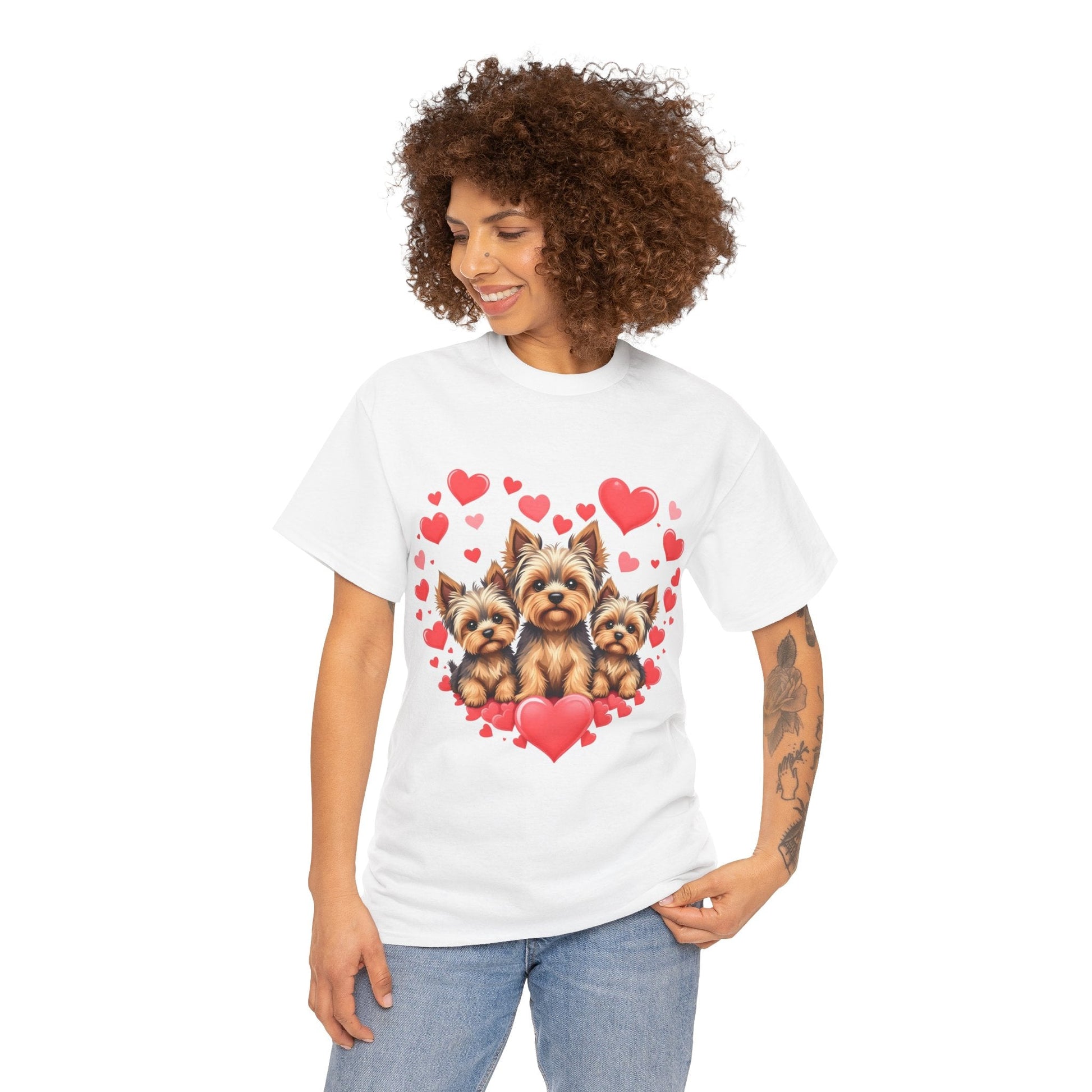 Romantic Love Rose Petals Unisex Heavy Cotton Tee - Aky & Co.