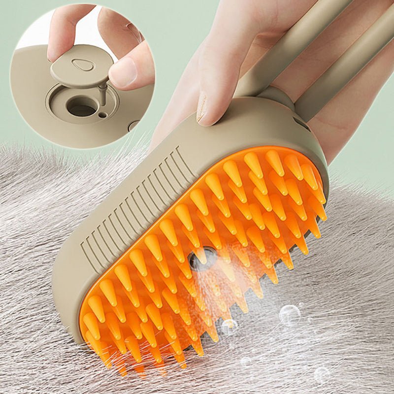 Spazzola a Vapore 3 in 1 per Cani e Gatti – Pettine Elettrico Spray per Massaggio, Toelettatura e Rimozione Peli - Aky & Co.