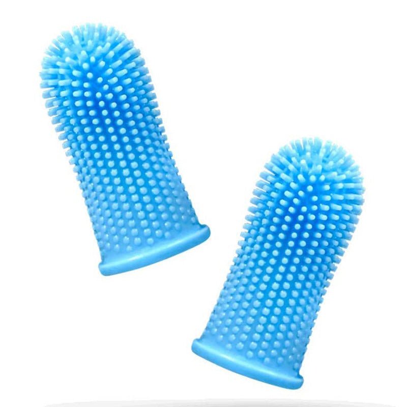 Spazzolino da denti per cani Pet Finger Set Pulizia dei denti Cura Spazzolino da denti per cani Silicone Dito Spazzolatura - Aky & Co.
