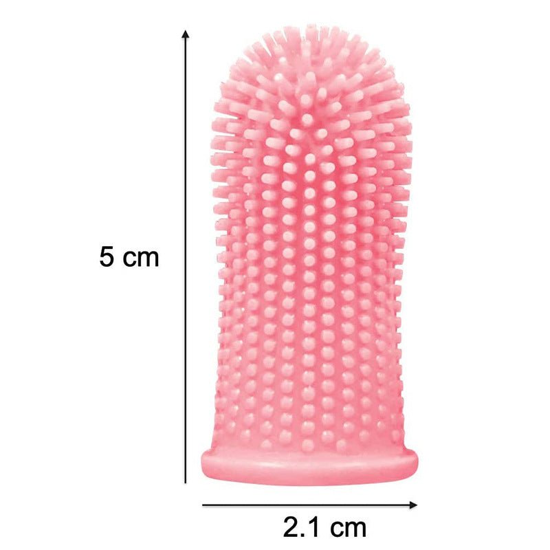 Spazzolino da denti per cani Pet Finger Set Pulizia dei denti Cura Spazzolino da denti per cani Silicone Dito Spazzolatura - Aky & Co.