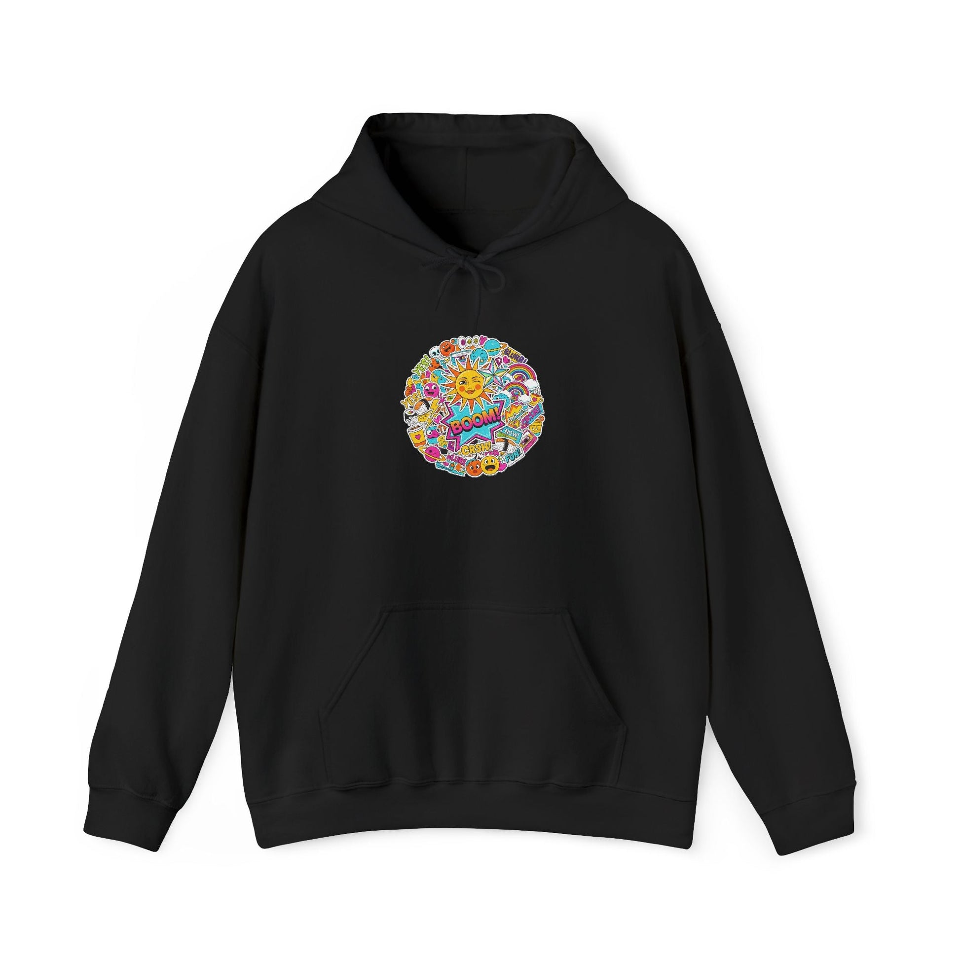 Sticker - Bomb Collage Hoodie | collage art, graphic doodles - AKYCO