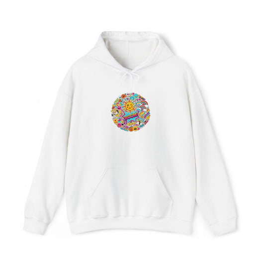 Sticker - Bomb Collage Hoodie | collage art, graphic doodles - AKYCO