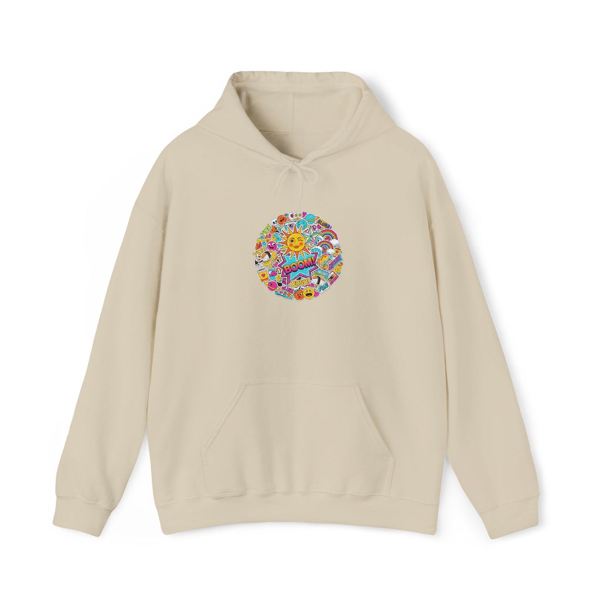 Sticker - Bomb Collage Hoodie | collage art, graphic doodles - AKYCO