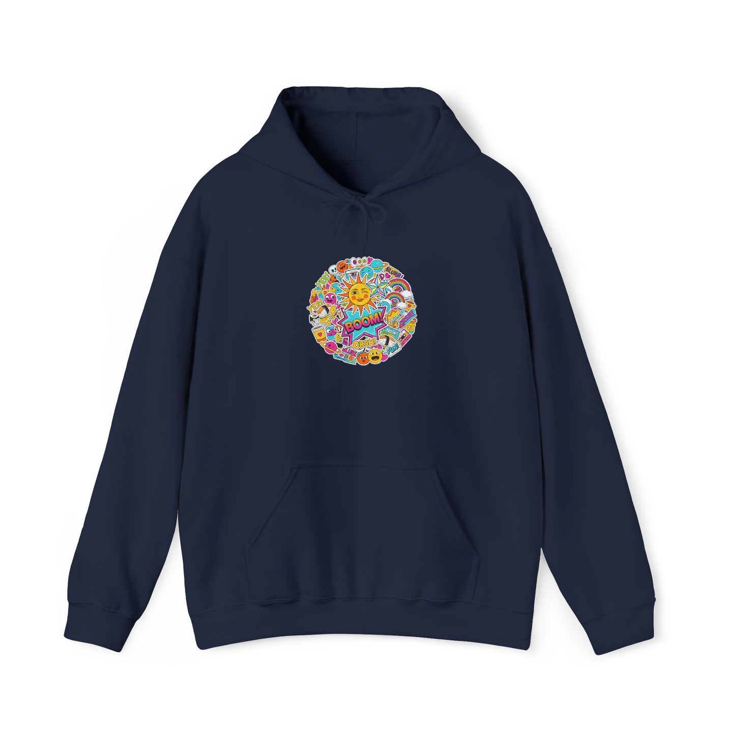 Sticker - Bomb Collage Hoodie | collage art, graphic doodles - AKYCO