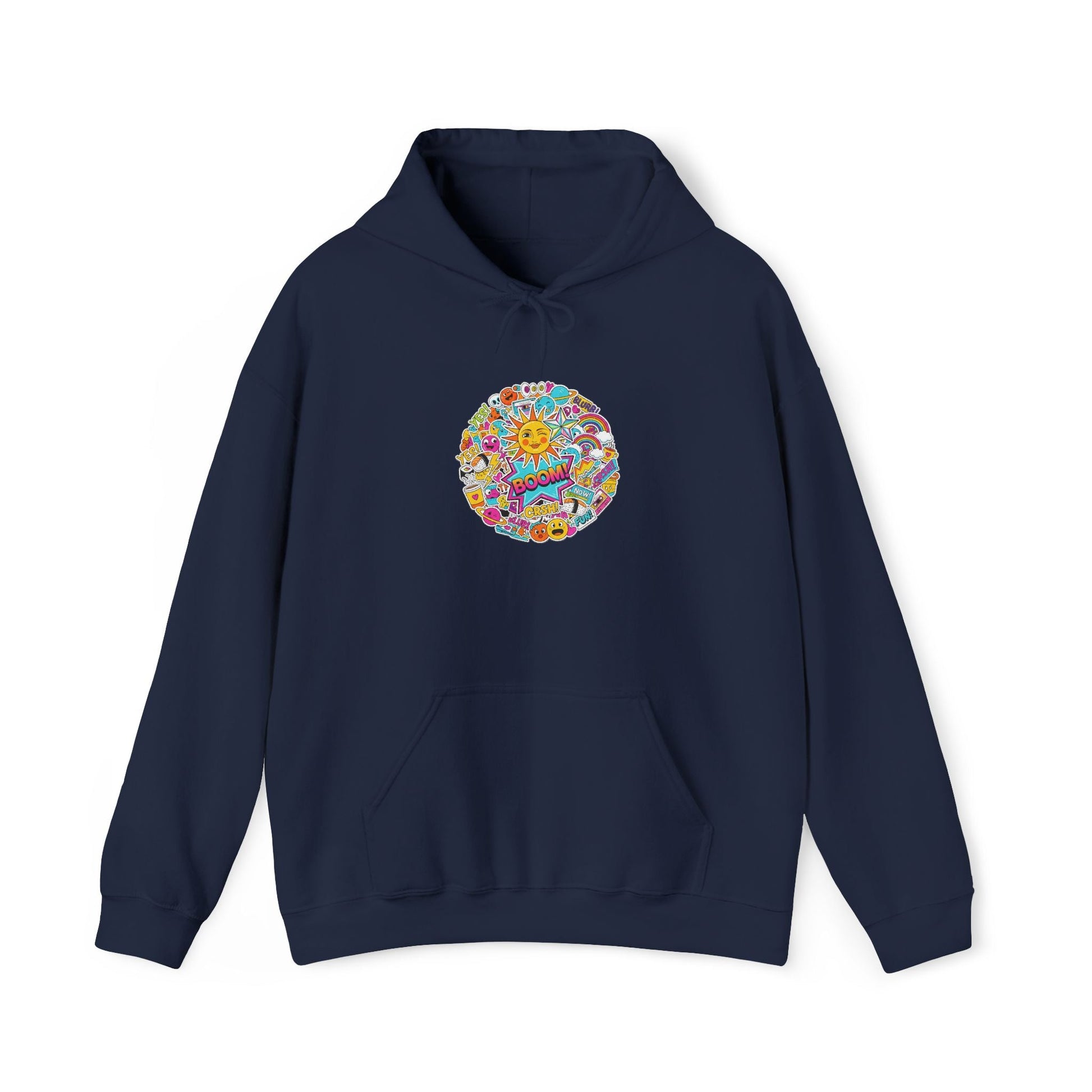Sticker - Bomb Collage Hoodie | collage art, graphic doodles - AKYCO
