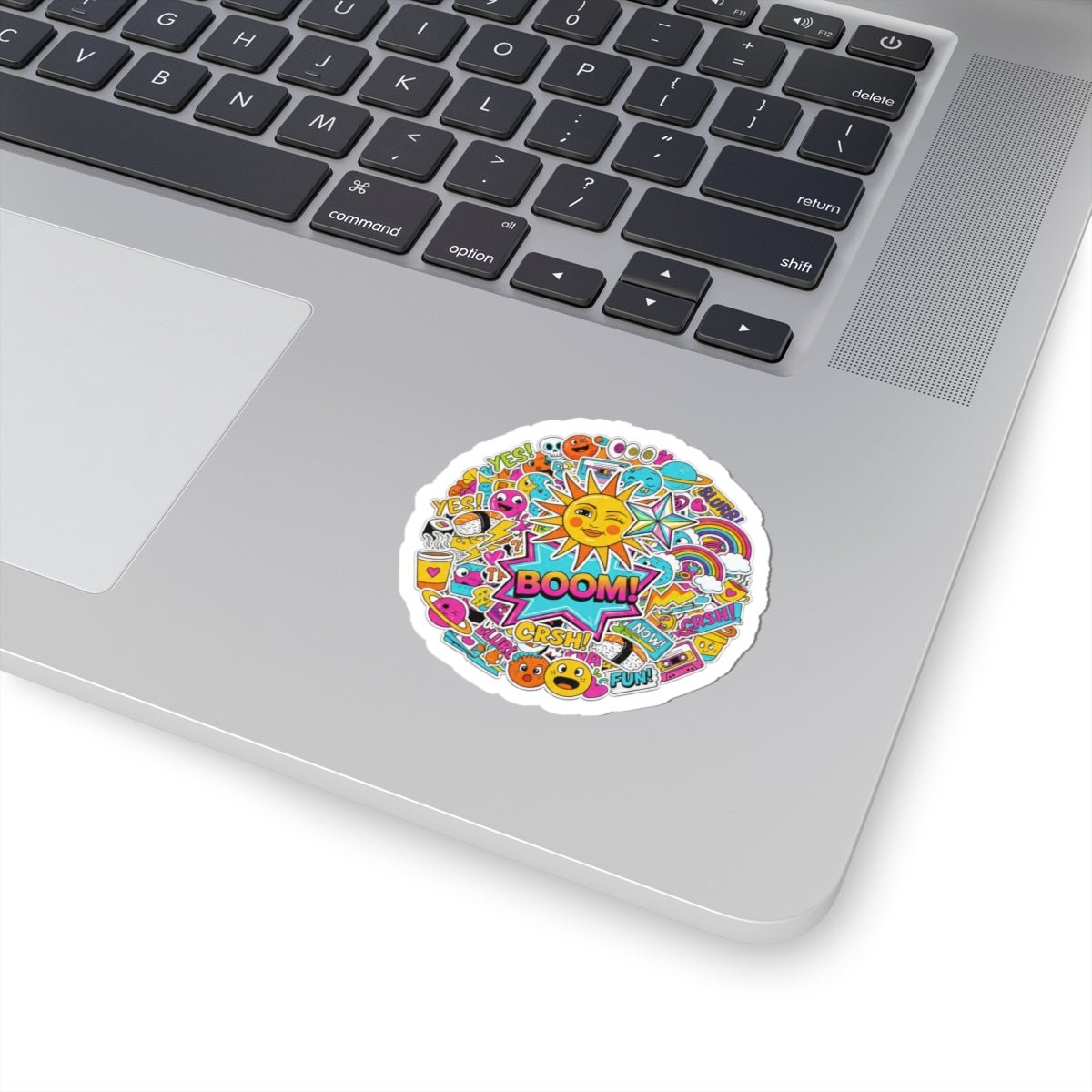 Sticker Bomb Collage Kiss - Cut Sticker | maximalist sticker - bomb, graphic doodles - AKYCO
