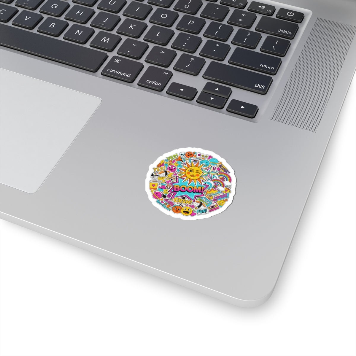 Sticker Bomb Collage Kiss - Cut Sticker | maximalist sticker - bomb, graphic doodles - AKYCO