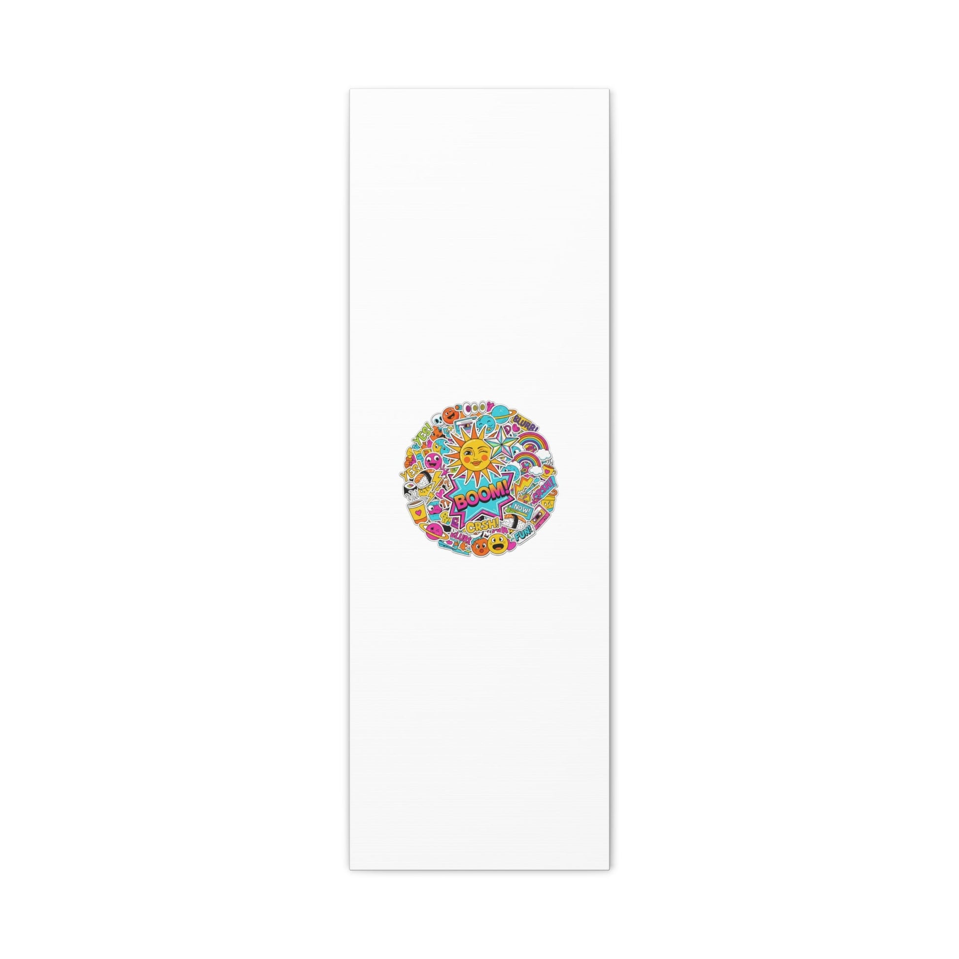 Sticker - Bomb Collage Matte Canvas, Stretched | chaotic sticker collage, graphic doodles - AKYCO