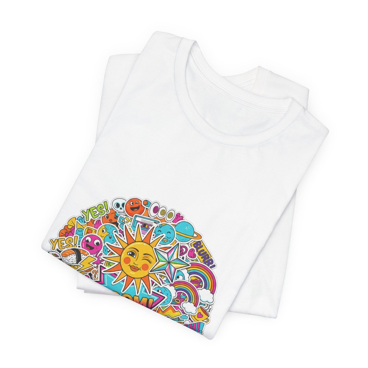 Sticker - Bomb Collage Tee | graphic doodles, chaotic sticker art - AKYCO