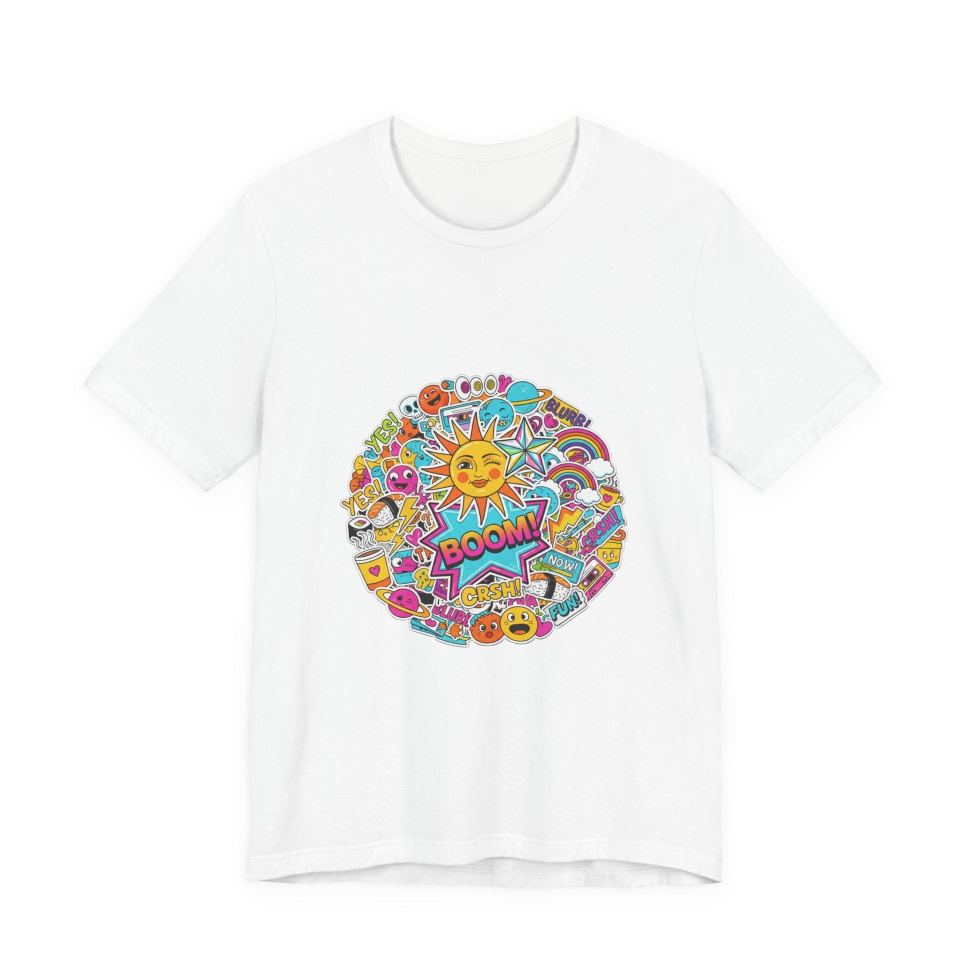 Sticker - Bomb Collage Tee | graphic doodles, chaotic sticker art - AKYCO