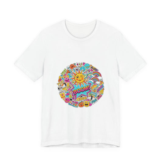 Sticker - Bomb Collage Tee | graphic doodles, chaotic sticker art - AKYCO