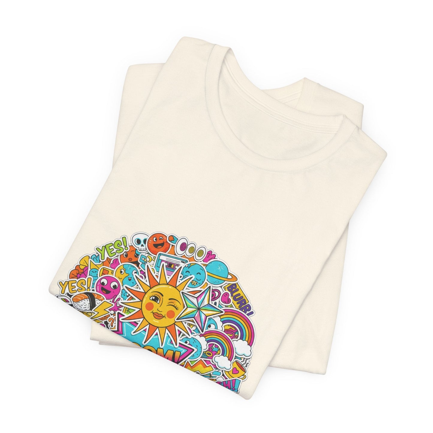Sticker - Bomb Collage Tee | graphic doodles, chaotic sticker art - AKYCO