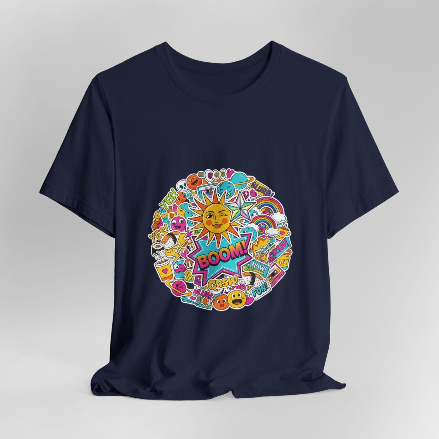 Sticker - Bomb Collage Tee | graphic doodles, chaotic sticker art - AKYCO
