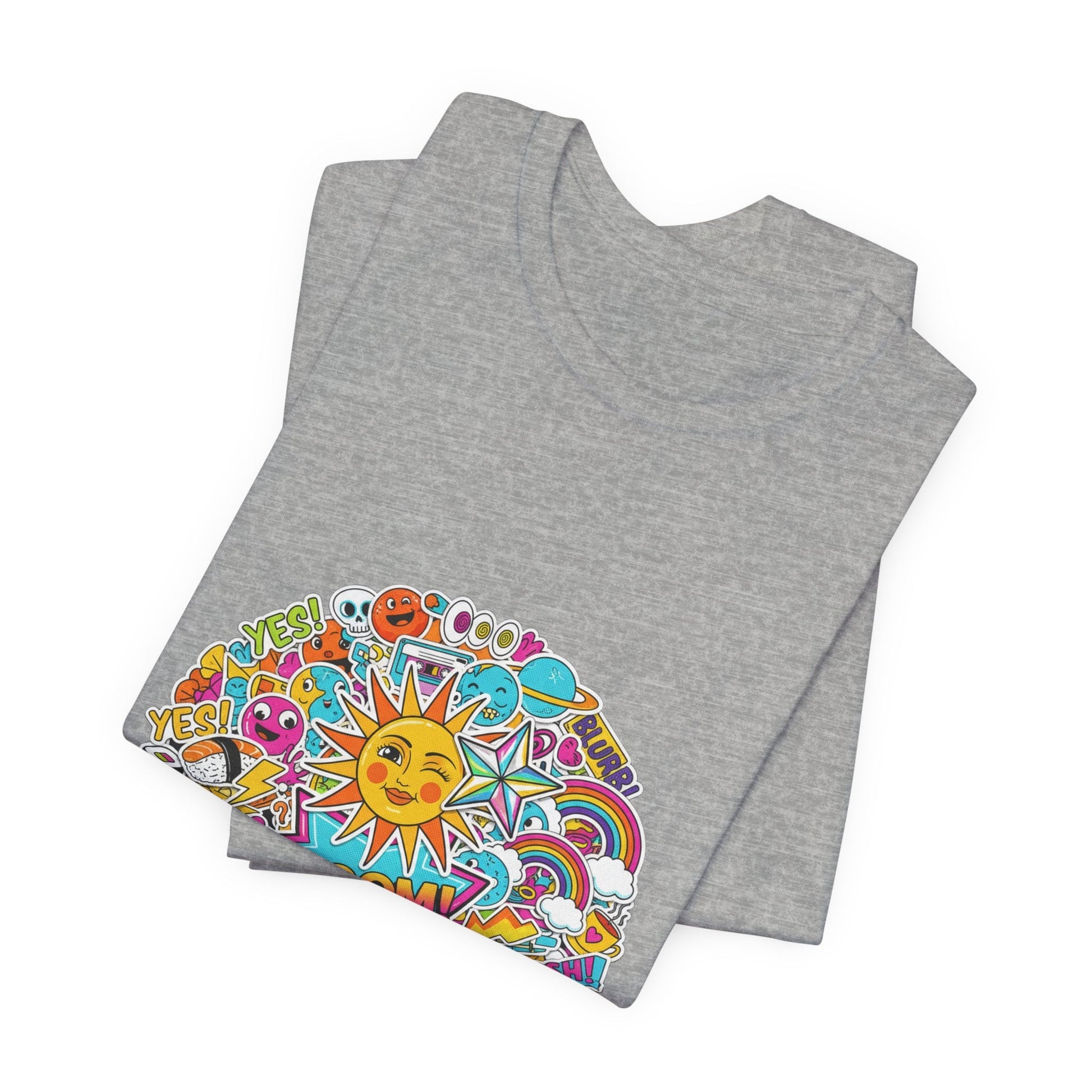Sticker - Bomb Collage Tee | graphic doodles, chaotic sticker art - AKYCO