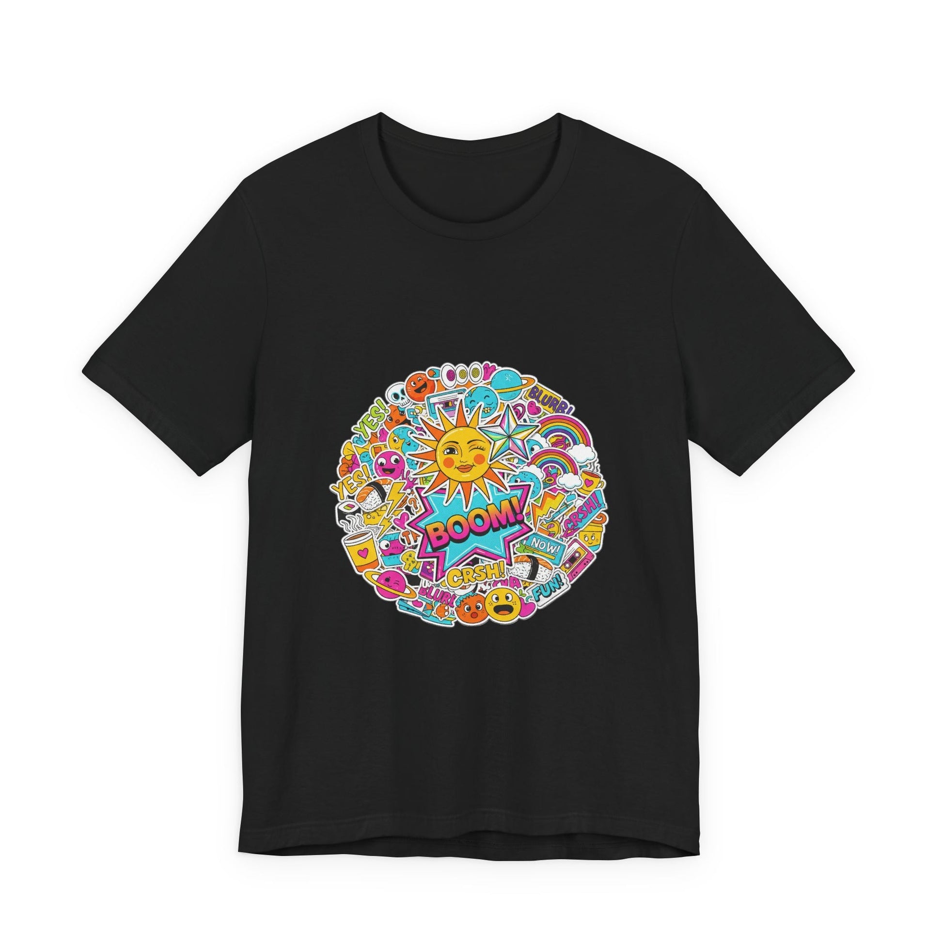 Sticker - Bomb Collage Tee | graphic doodles, chaotic sticker art - AKYCO