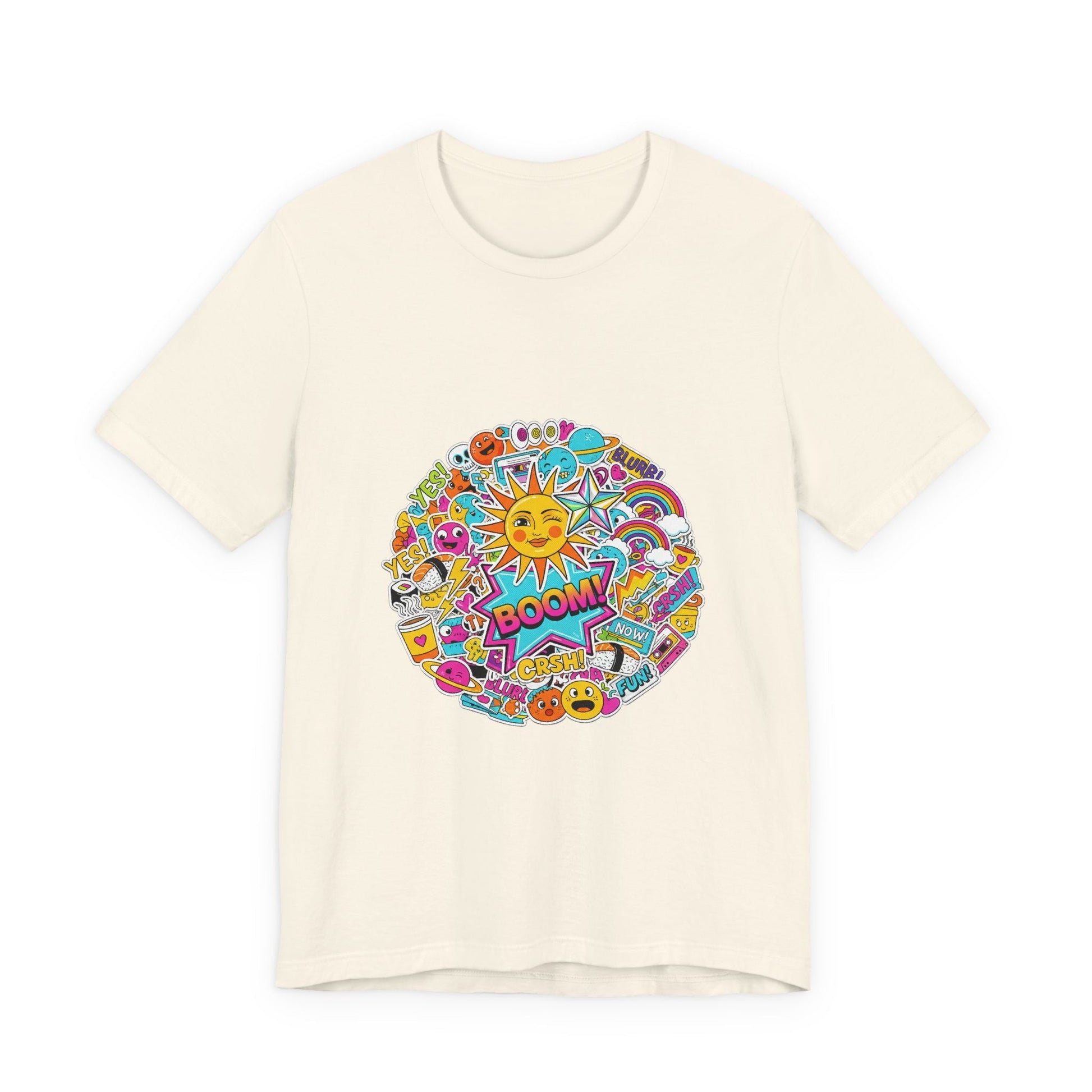 Sticker - Bomb Collage Tee | graphic doodles, chaotic sticker art - AKYCO