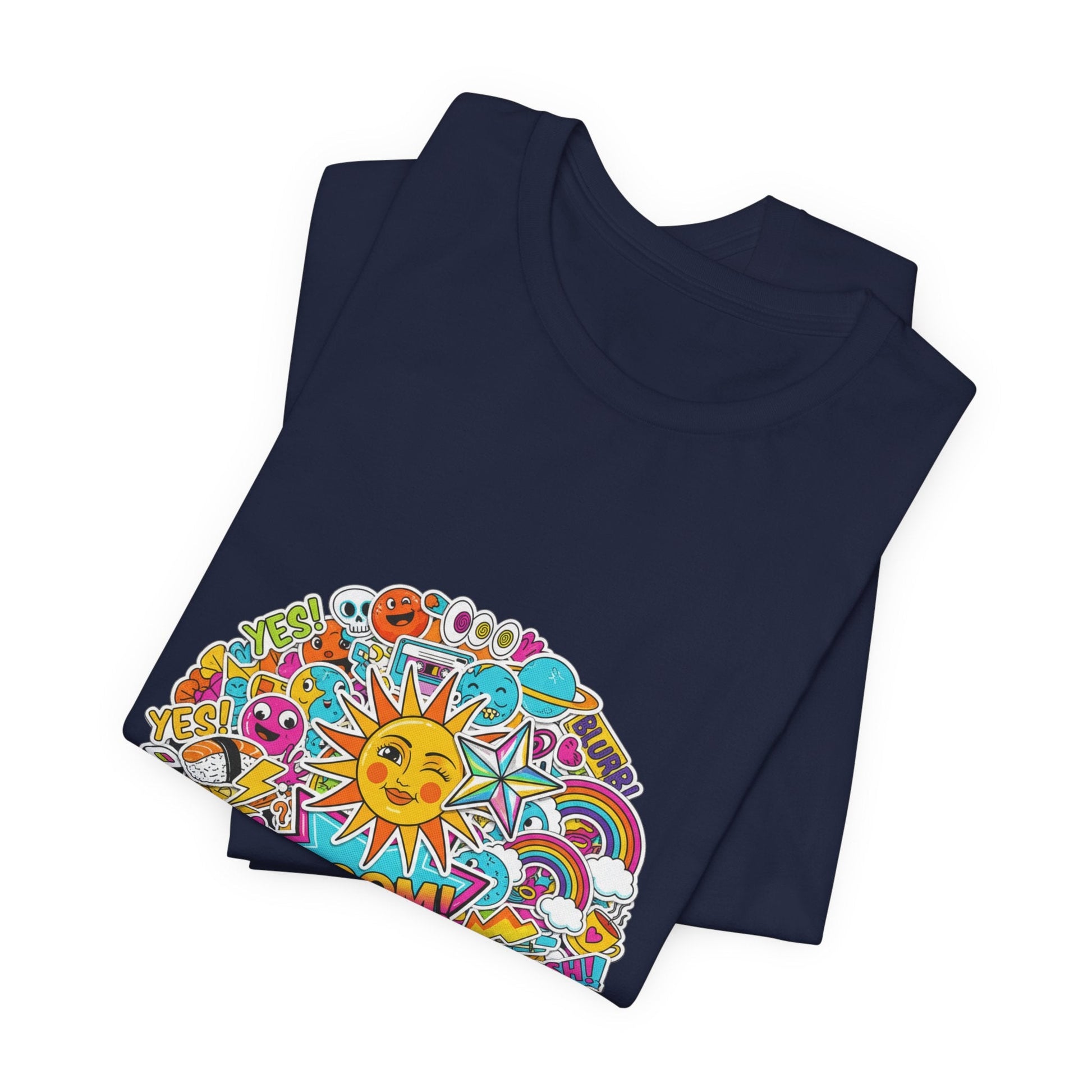 Sticker - Bomb Collage Tee | graphic doodles, chaotic sticker art - AKYCO