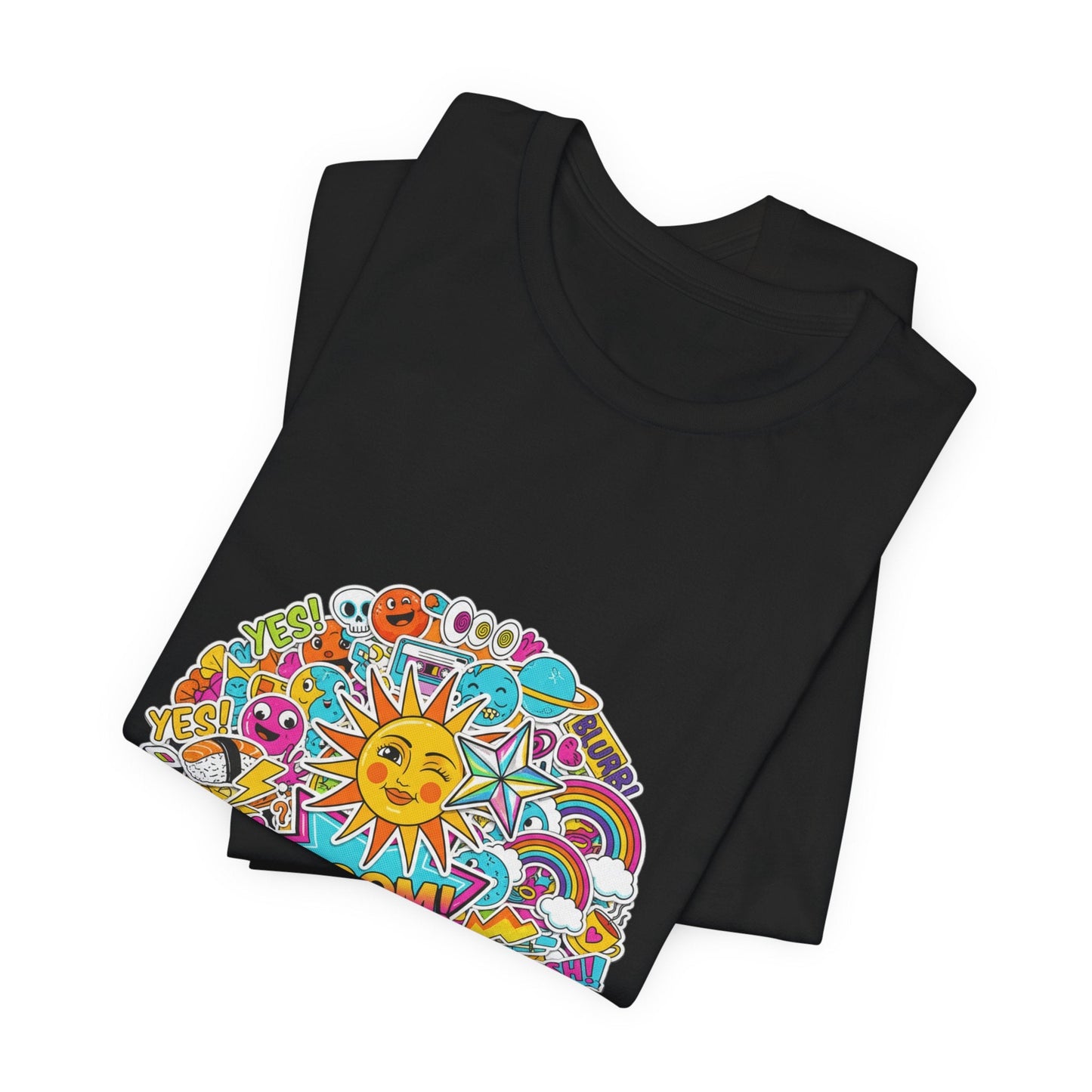 Sticker - Bomb Collage Tee | graphic doodles, chaotic sticker art - AKYCO