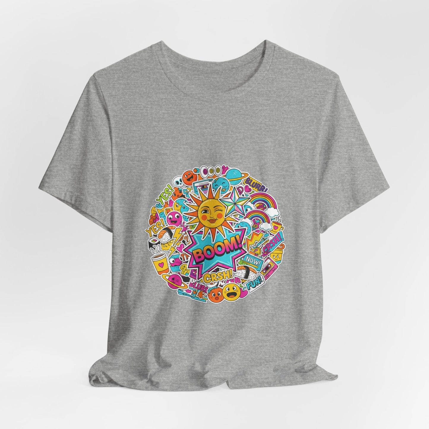 Sticker - Bomb Collage Tee | graphic doodles, chaotic sticker art - AKYCO