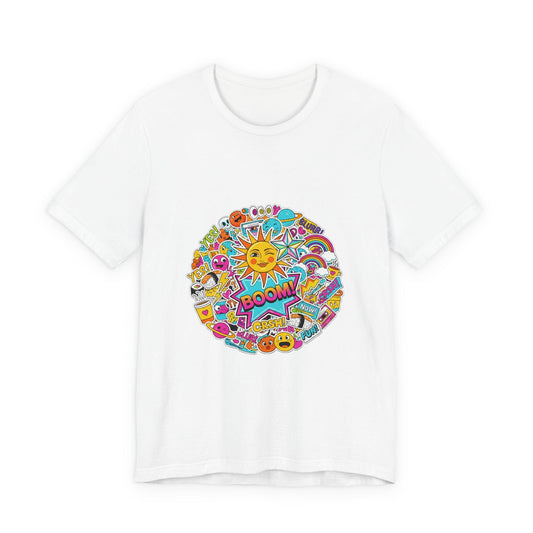 Sticker - Bomb Collage Tee | graphic doodles, chaotic sticker art - AKYCO