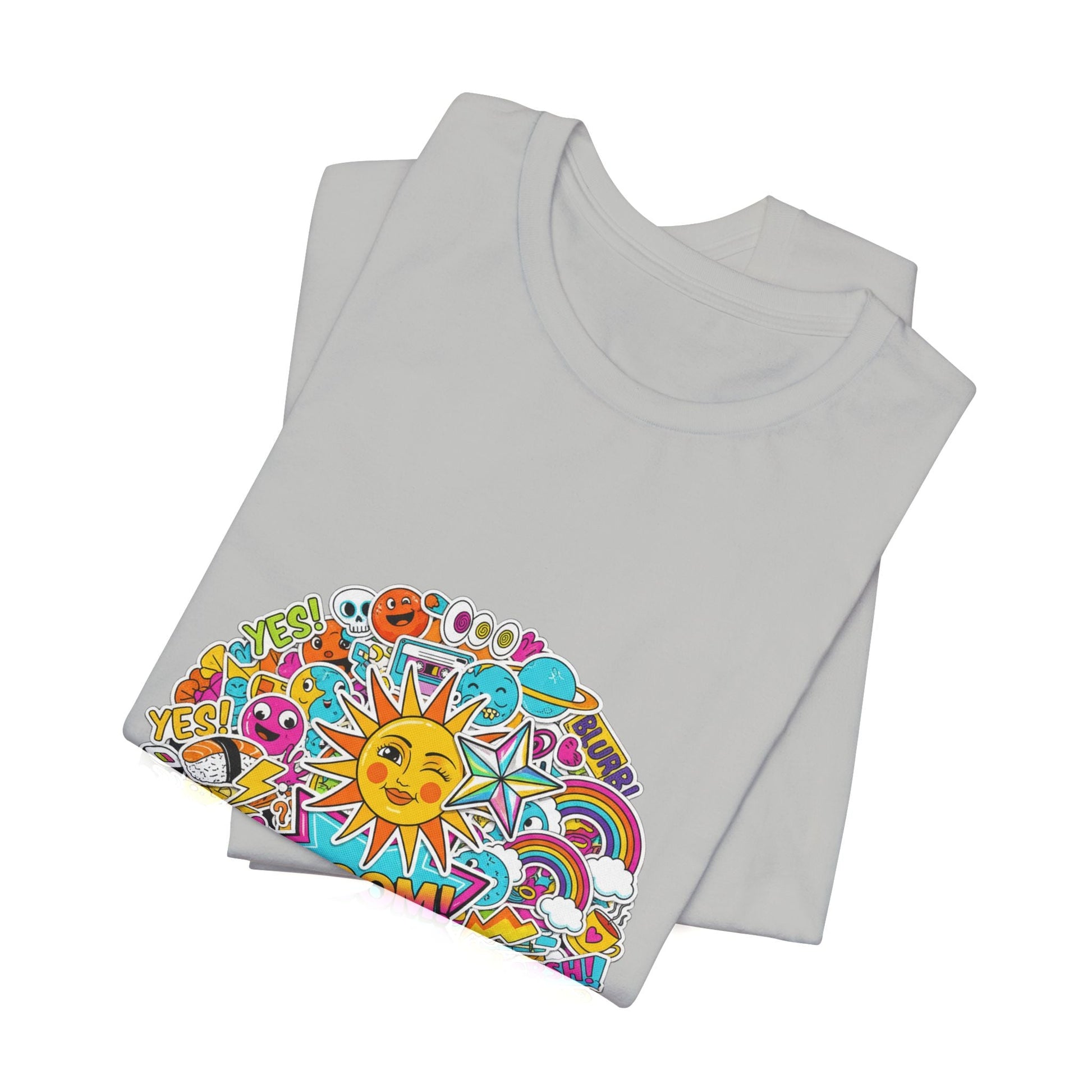 Sticker - Bomb Collage Tee | graphic doodles, chaotic sticker art - AKYCO