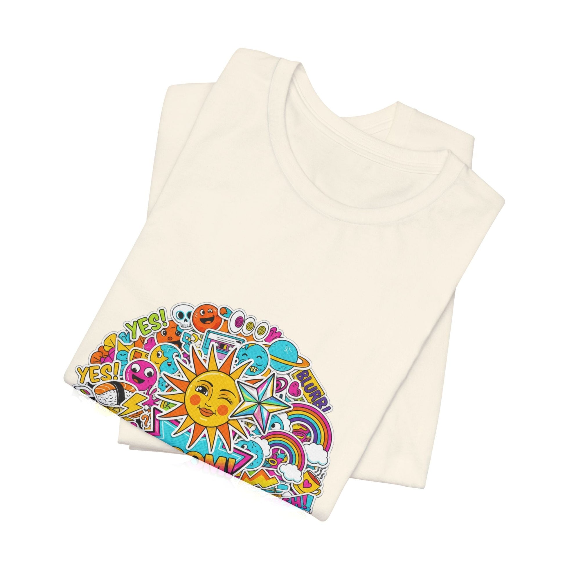 Sticker - Bomb Collage Tee | graphic doodles, chaotic sticker art - AKYCO