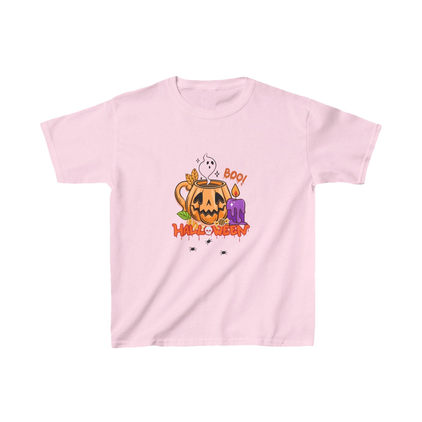T-Shirt per Bambini di Halloween con Design di Zucca - Aky & Co.