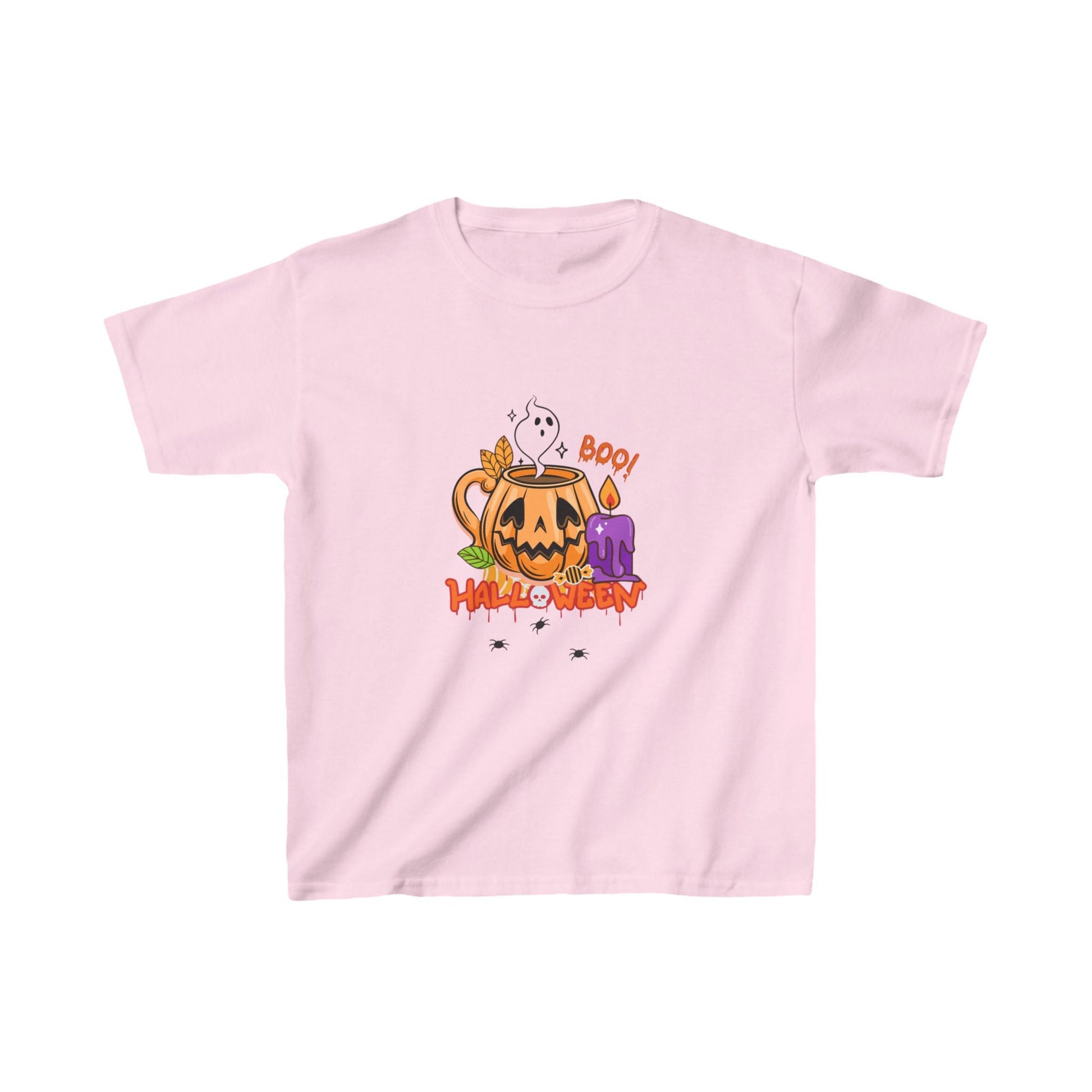 T-Shirt per Bambini di Halloween con Design di Zucca - Aky & Co.