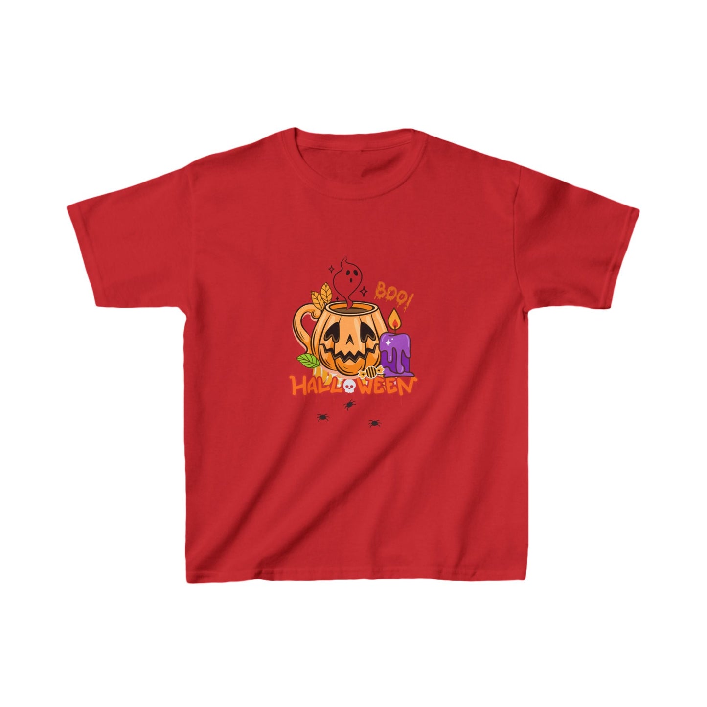 T-Shirt per Bambini di Halloween con Design di Zucca - Aky & Co.