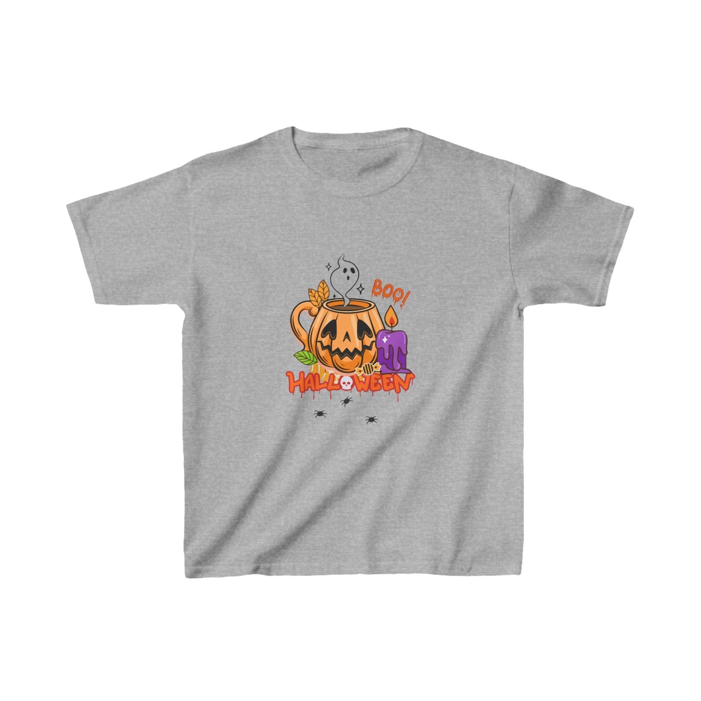 T-Shirt per Bambini di Halloween con Design di Zucca - Aky & Co.