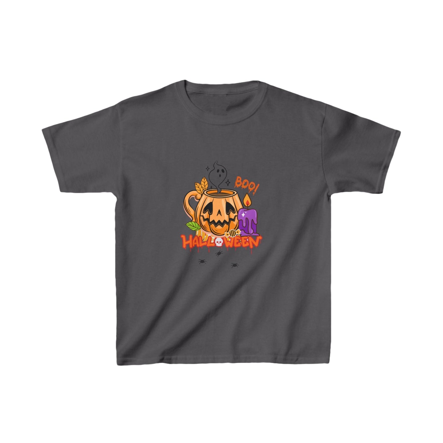 T-Shirt per Bambini di Halloween con Design di Zucca - Aky & Co.