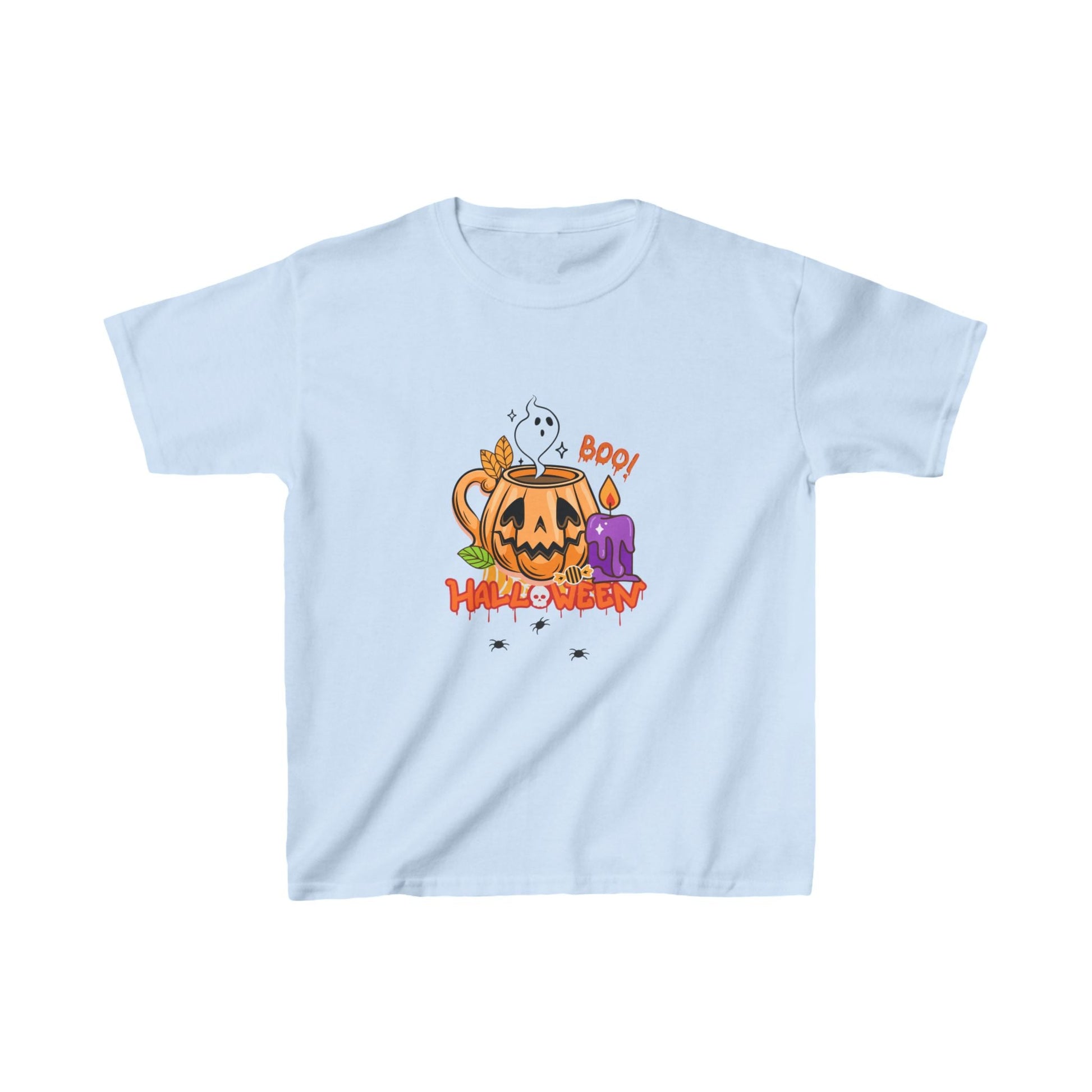 T-Shirt per Bambini di Halloween con Design di Zucca - Aky & Co.