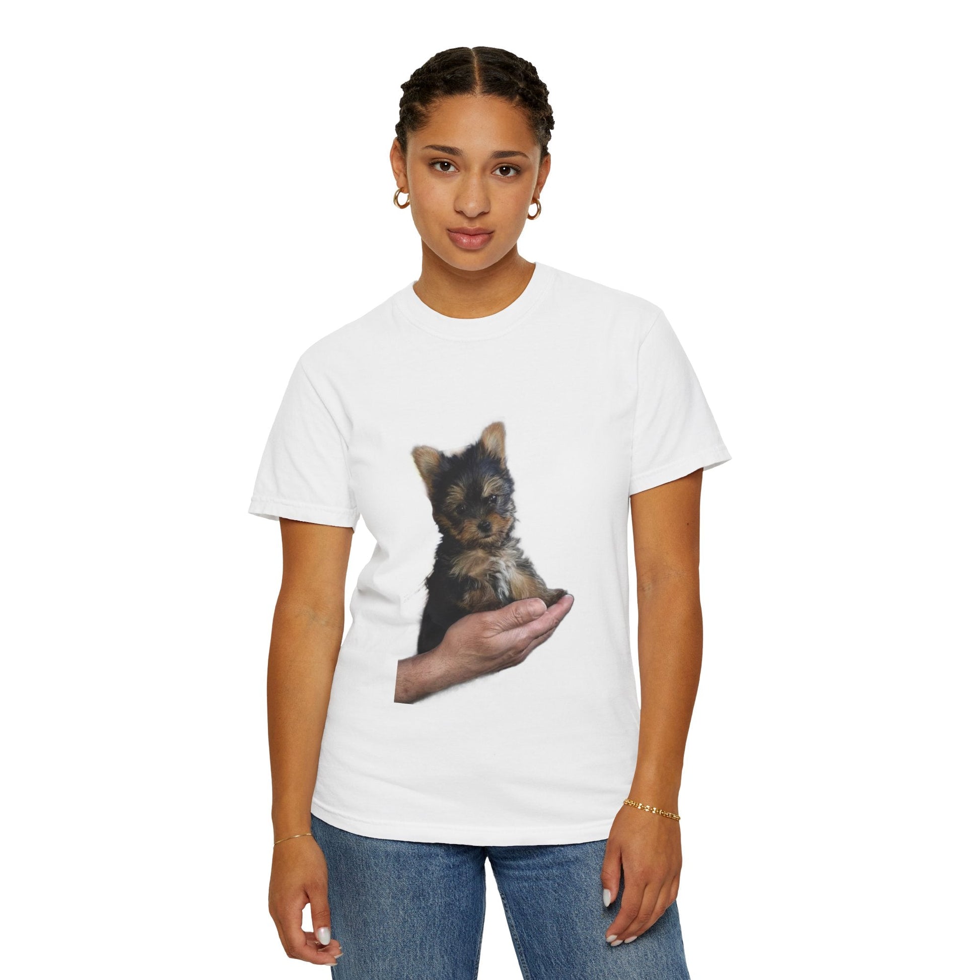 T-shirt Unisex con tema Yorkshire Puppy - Comfort Colors 1717 - Aky & Co.