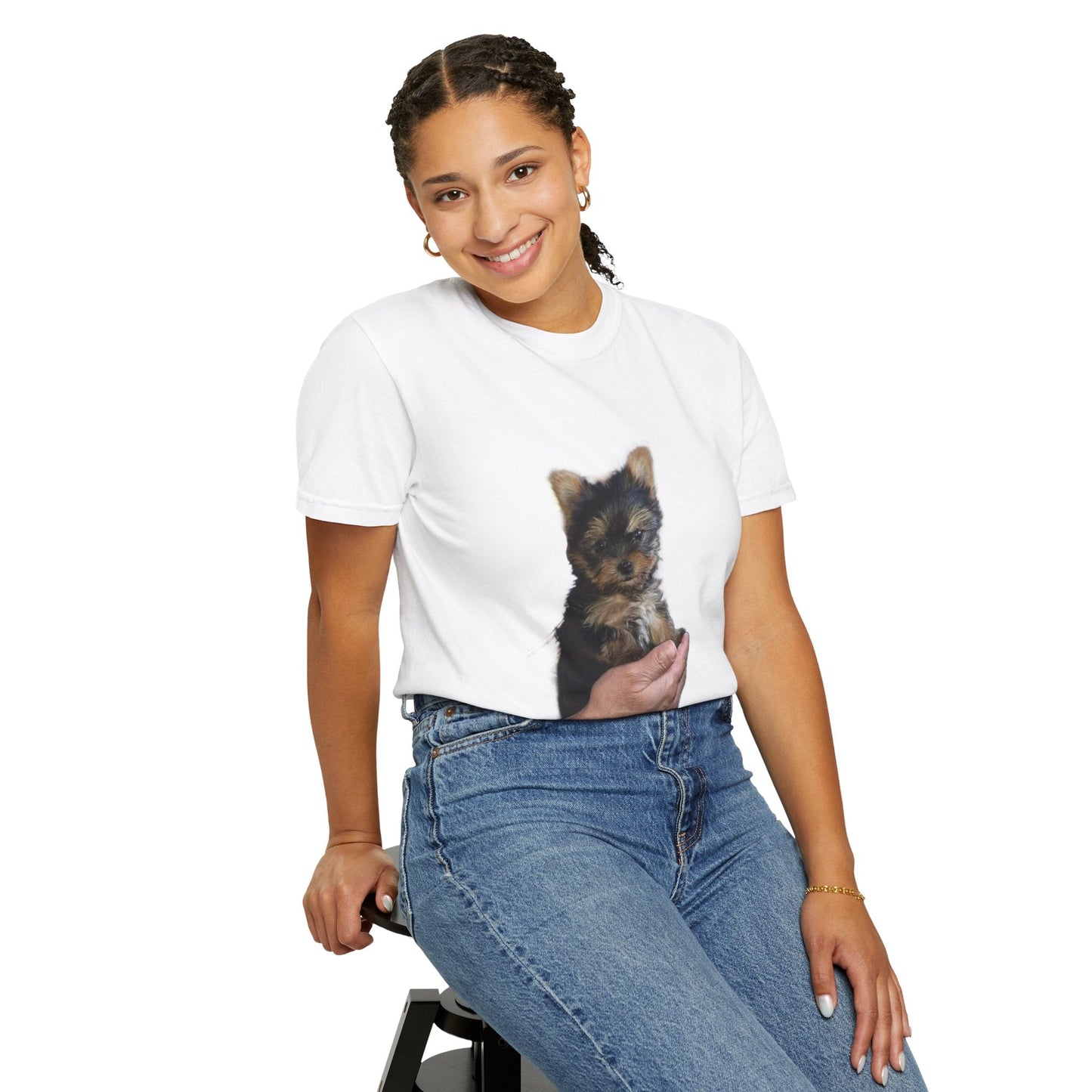 T-shirt Unisex con tema Yorkshire Puppy - Comfort Colors 1717 - Aky & Co.