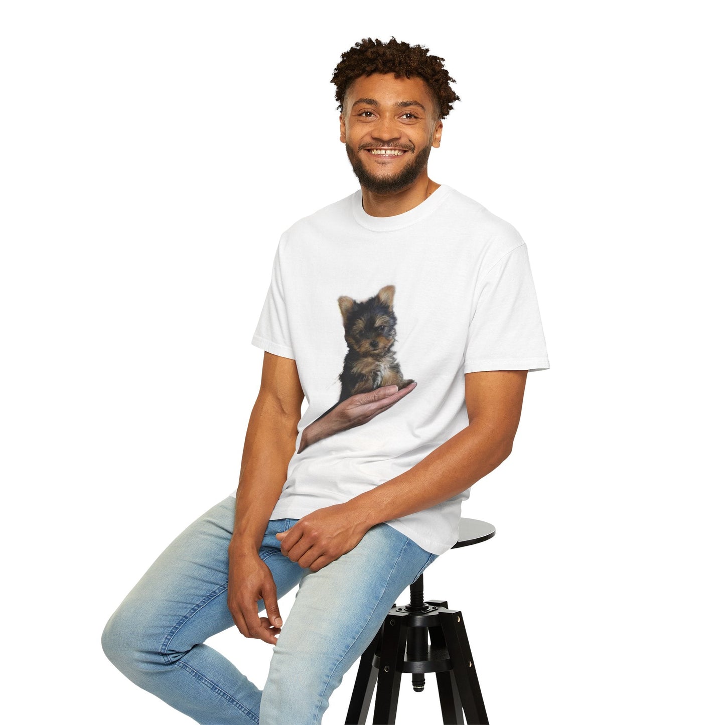 T-shirt Unisex con tema Yorkshire Puppy - Comfort Colors 1717 - Aky & Co.