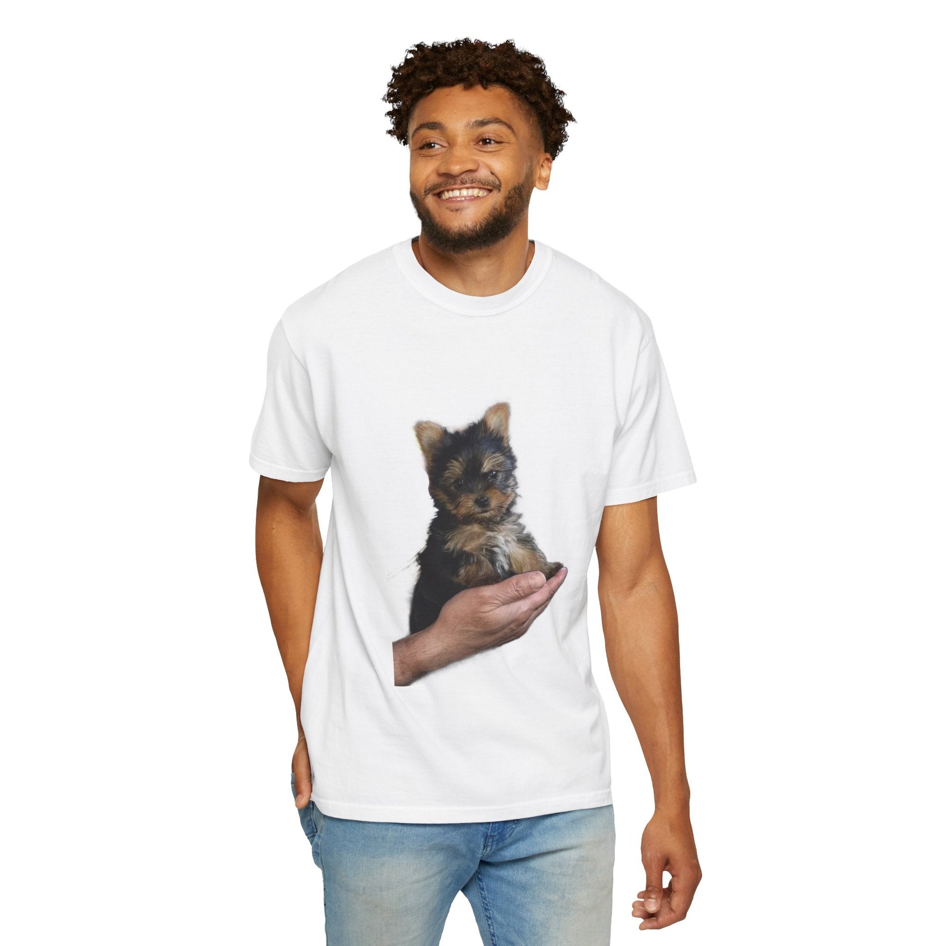 T-shirt Unisex con tema Yorkshire Puppy - Comfort Colors 1717 - Aky & Co.