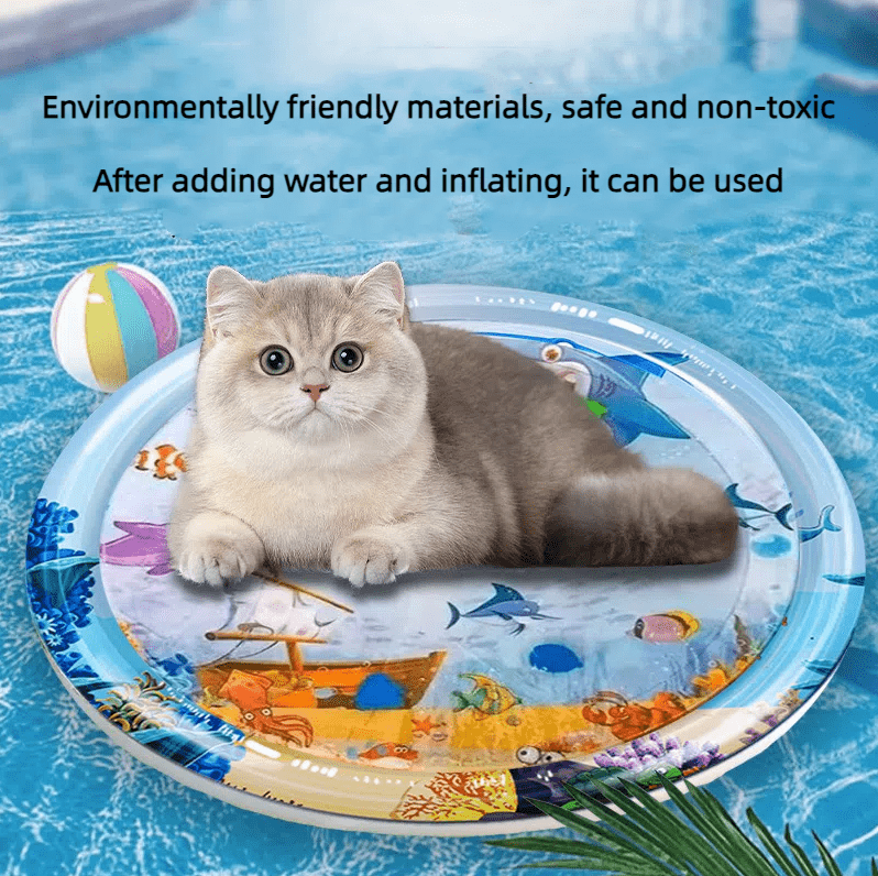 Tappetino per ghiaccio con iniezione d'acqua per animali domestici, materasso ad acqua rinfrescante per cani e gatti in estate, giocattolo gonfiabile con tappetino per acqua - Aky & Co.