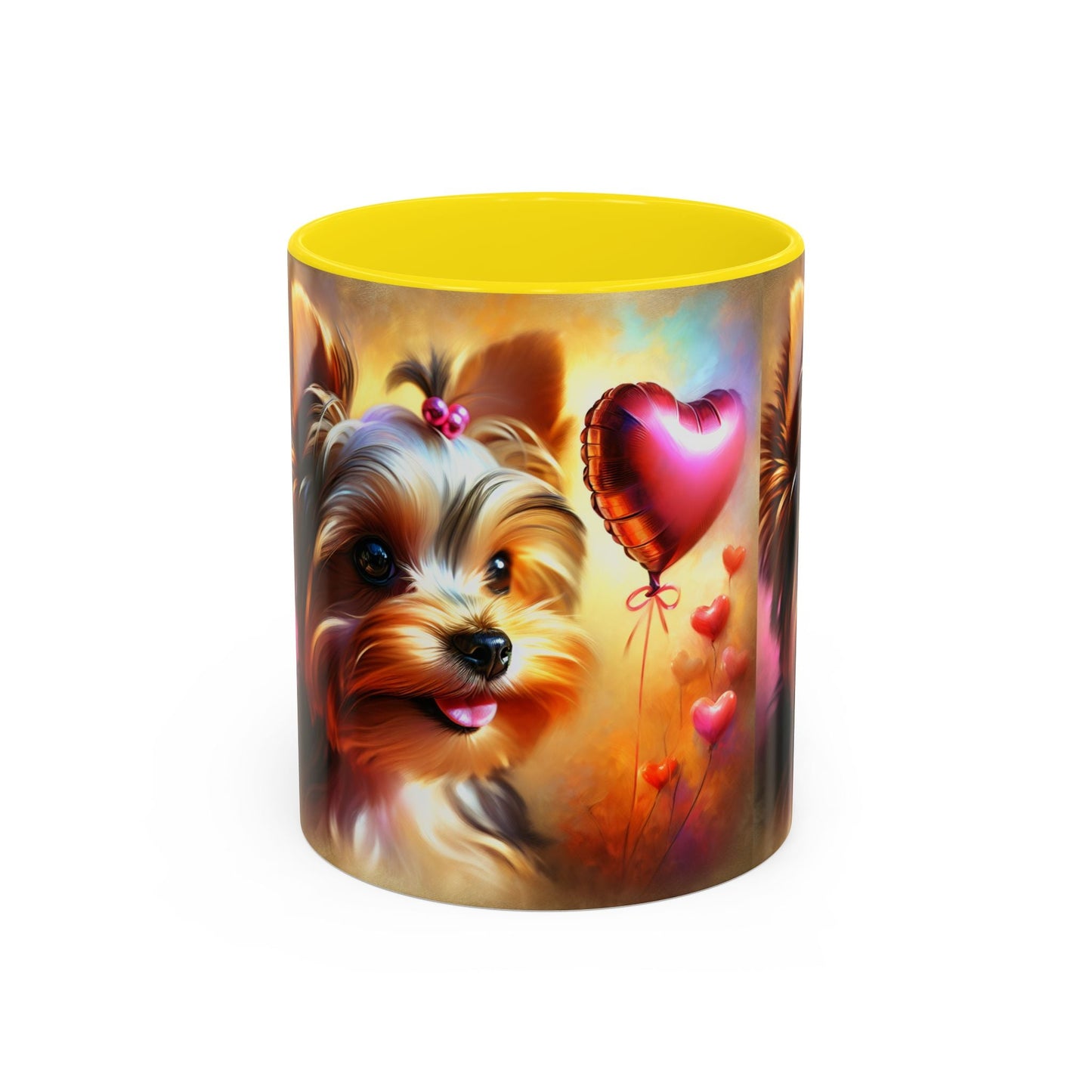 Tazza da Caffè con Dolce Cucciolo di Yorkshire Terrier - 330ml/450ml - Regalo Perfetto per Amanti dei Cani - AKYCO