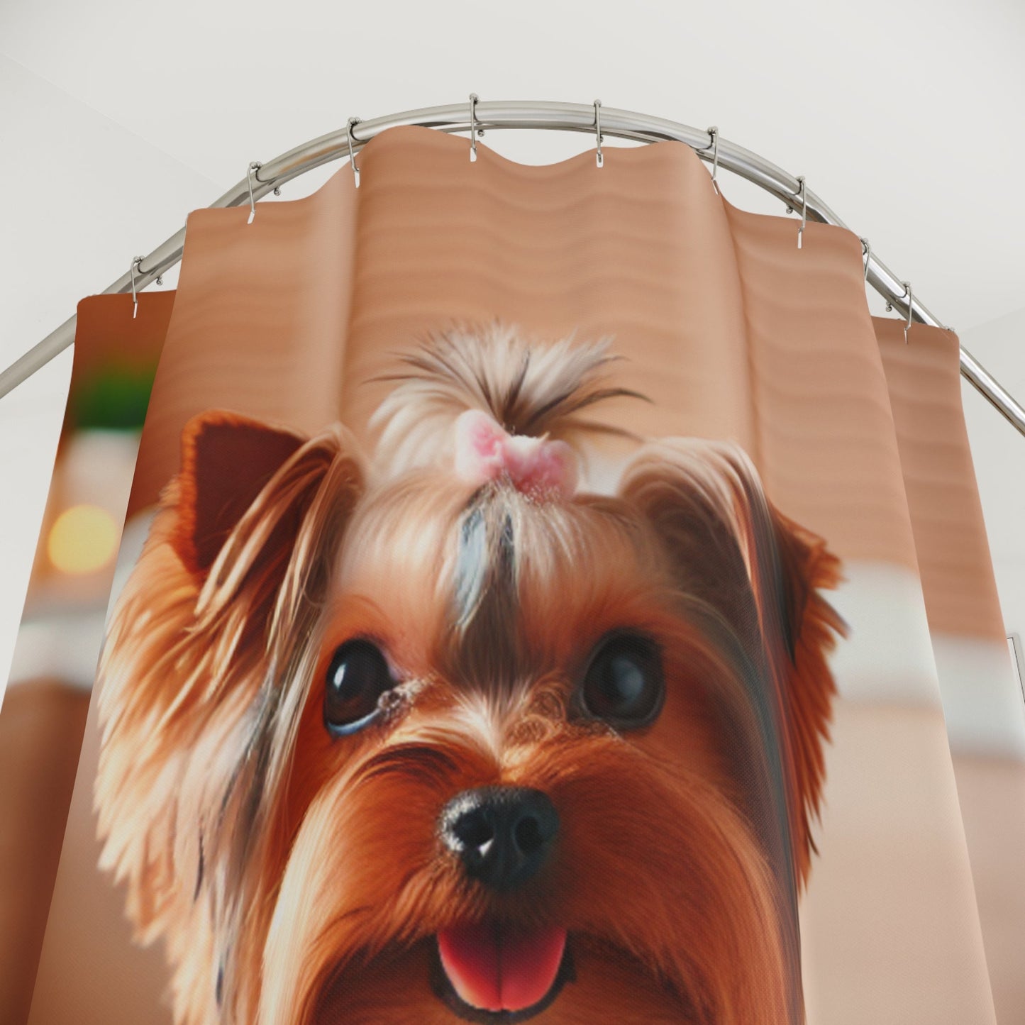 Tenda da Doccia con Adorabile Yorkshire Terrier – Decorazione Perfetta per Amanti dei Cani - AKYCO