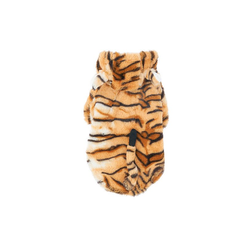 Vestito Tigre per Cani e Gatti – Costume di Capodanno Morbido e Caldo - Aky & Co.