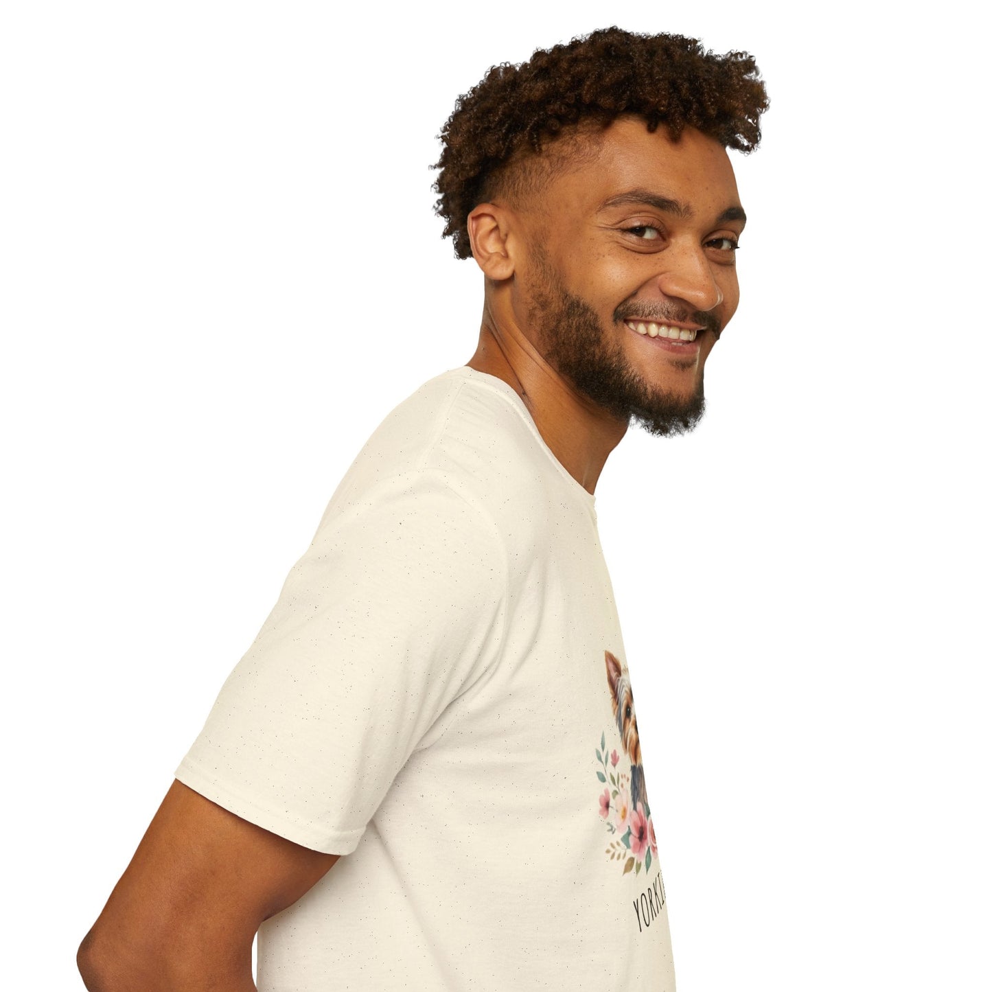 Yorkie & Me T‑Shirt — Floral Yorkshire Terrier Tee - AKYCO