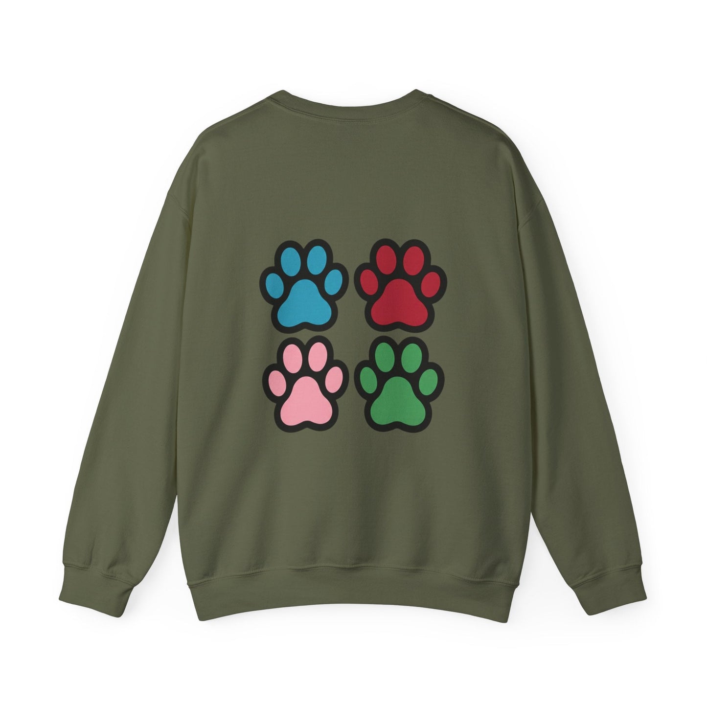 Impronte colorate felpa AKYCO vista da vicino