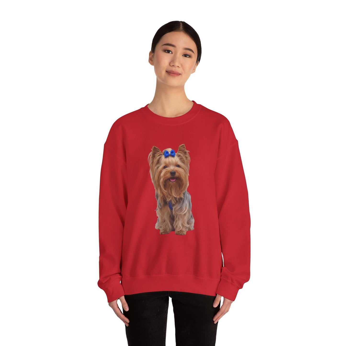 Felpa AKYCO indossata – stile casual unisex per Yorkie lover