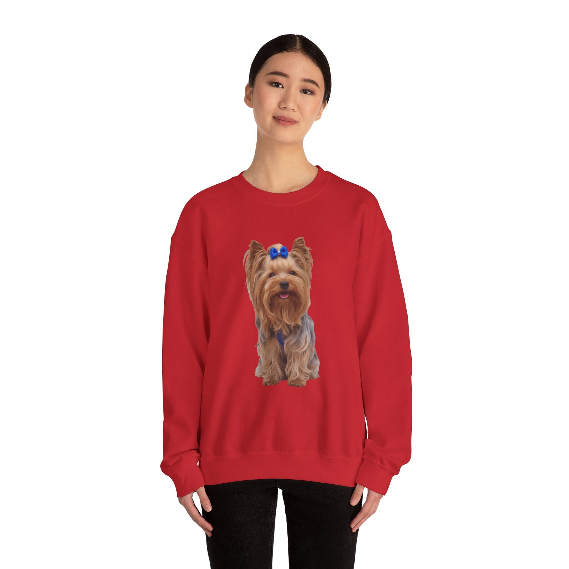 Felpa AKYCO indossata – stile casual unisex per Yorkie lover