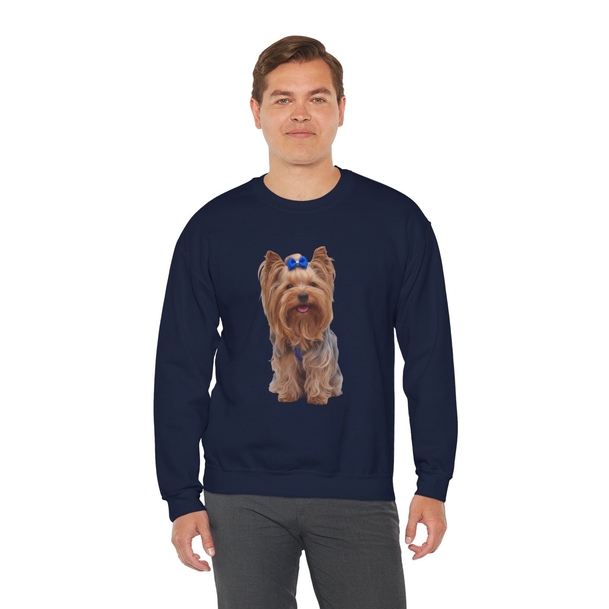 Felpa Girocollo Unisex AKYCO per amanti degli Yorkshire Terrier e Yorkie