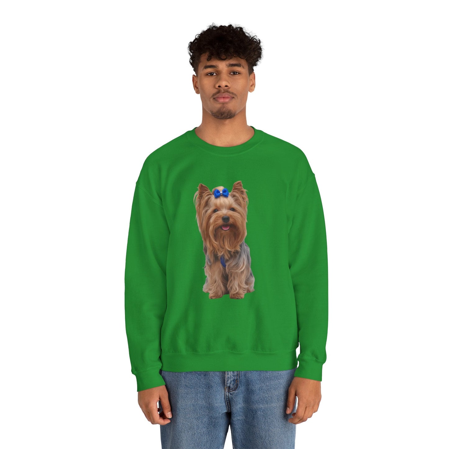 Yorkshire Terrier Paw Print Crewneck Sweatshirt - AKYCO